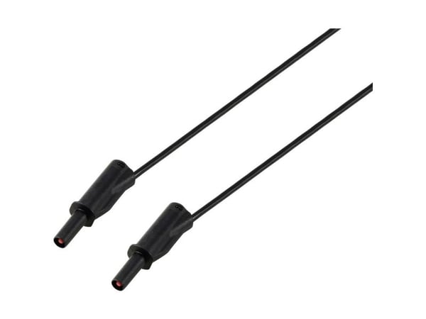 VOLTCRAFT MSB-532 Testijohto 4 mm 1 m musta 2,5 mm² CAT Cat IV 600 V 32 A.