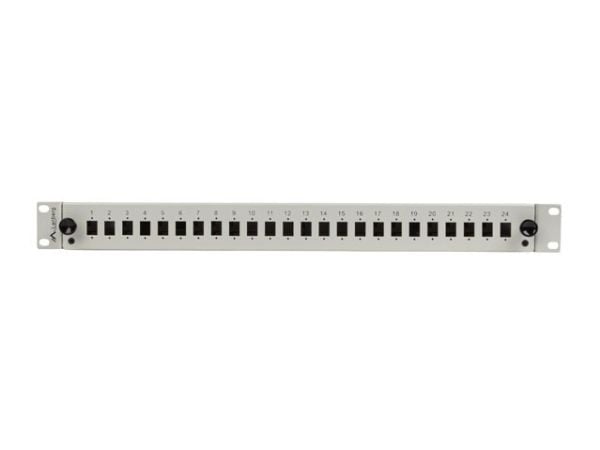 FIBEROPTIC PLANNER LANBERG 24XSC SIMPLEX / 24XLC DUPLEX RACK 19" 1U GRÅ + TILBEHØR