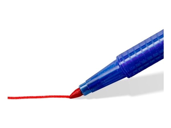 Staedtler 323 C10, 10 farger, Assorterte farger, 1 mm, Trekant, Plast, Vann-basert blekk