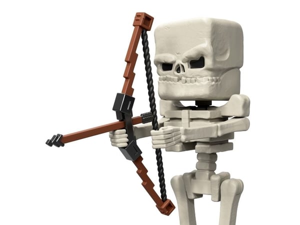 Minecraft Skeleton Figure, 6 vuosi/vuosia, Monivärinen, Muovi