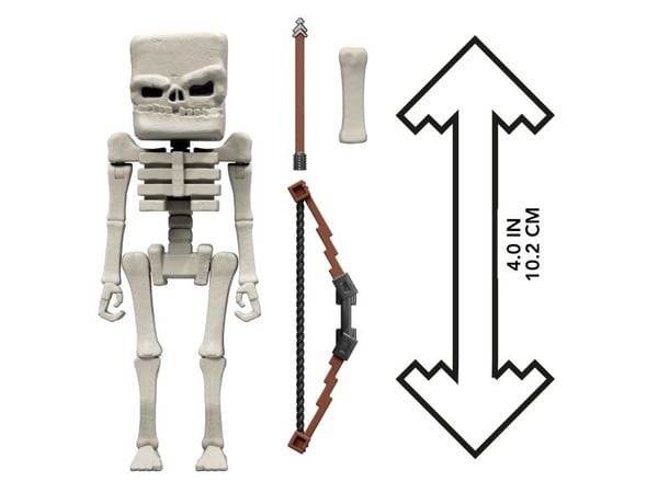 Minecraft Skeleton Figure, 6 vuosi/vuosia, Monivärinen, Muovi