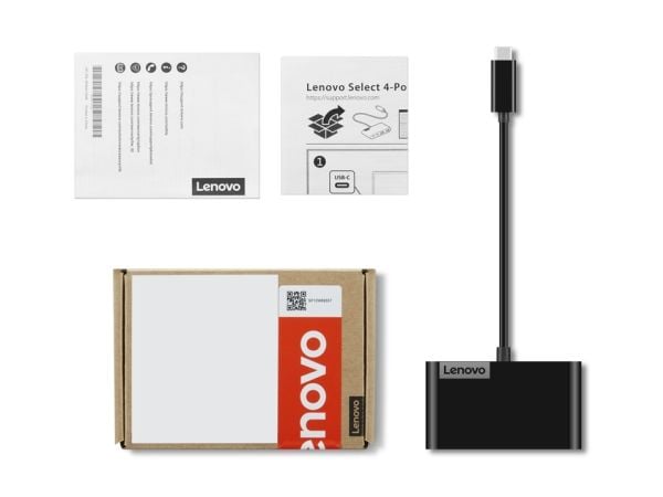 Lenovo Select - Hub - 2 x SuperSpeed USB 3.0 + 2 x USB-C 3.1