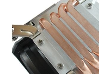 Inter-Tech K-17 - Prosessorkjøler - (for: LGA1156, LGA1155) - aluminium - 92 mm - 3U