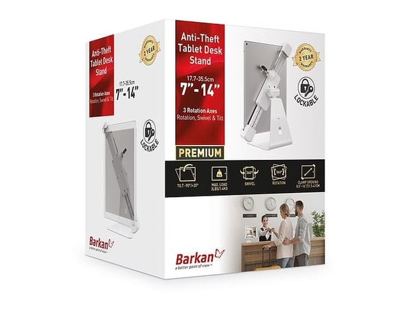 Tablet Holder 7-14 Barkan med låsbart vridbart tabletstativ