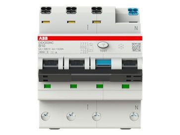 ABB RCD DSX203NCA-B16/0.03 6kA 3P+N A B 16 30mA (2CSR256192R1165)