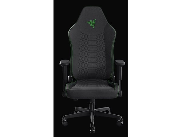 Razer Iskur V2 X - Spillestol - armlener - T-formet - tipping - roterende - stoff, stålramme - green/black