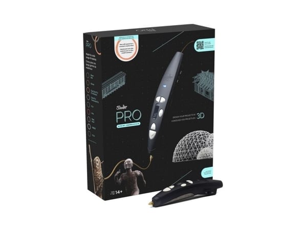 3Doodler 3D Pen\"\"Pro III\"\" Set, Kopper, P-Wood, Polymelkesyre (PLA), 14 år, China, Sort, 266 mm, 210 mm