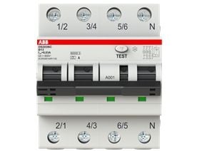 ABB DS203NC, Residual-current device with overcurrent protection (RCBO), Typ A, 6000 A, IP2X