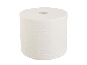 Aftørringsrulle Industri Pristine 3-lag Perfo. Ø34xB29.3cmxL440m Nyfib. Hvid,1 rl/sæk