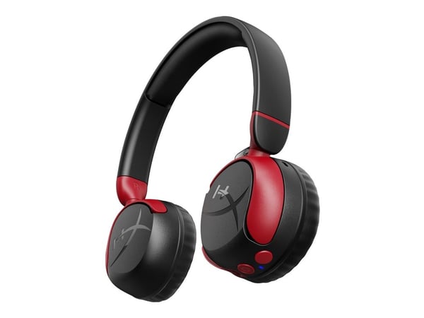 HyperX Cloud Mini - Hodesett - on-ear - Bluetooth - trådløs, kablet - aktiv støydemping - 3,5 mm jakk - svart
