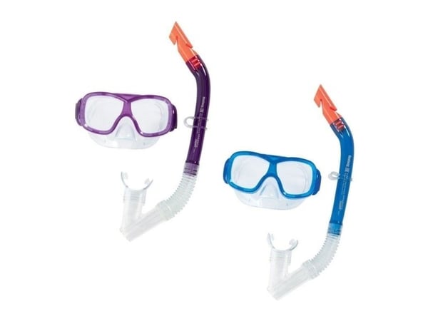 Bestway juniorsett maske og rør med avløpsventil assortert +7 år Plaza og basseng 24025