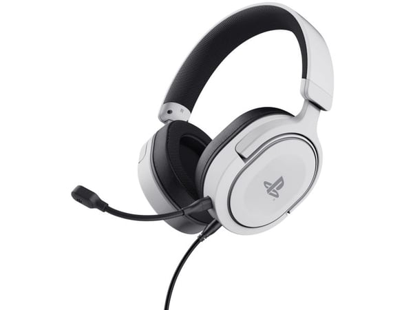 Trust GXT 498 Forta, Koblet med ledninger (ikke trådløs), Spilling, 20 - 20000 Hz, 269 g, Hodesett, Sort, Hvit