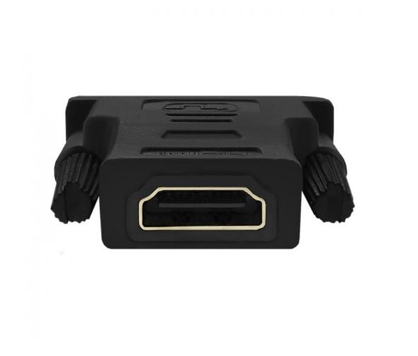 Qoltec 50514, HDMI, DVI, naaras, uros, musta, monipussi