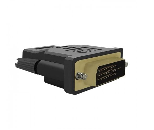 Qoltec 50514, HDMI, DVI, naaras, uros, musta, monipussi