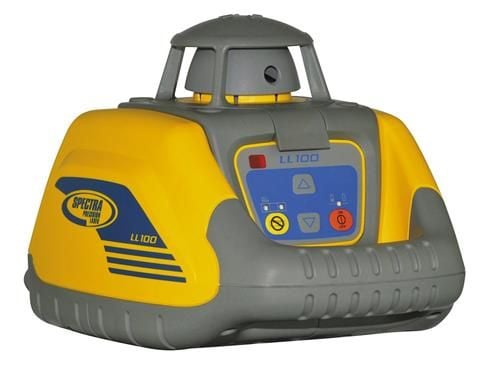 Spectra rotationslaser ll100n - selvnivellerende fuldautomatisk envejsfald robust i guncase