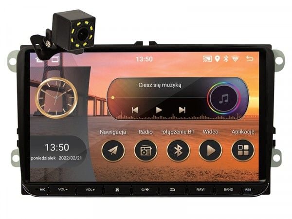 Blow bilradio 78-349# Radio blow cp02 2din 9" android/wifi/gps/carplay vw/ skoda/ seat
