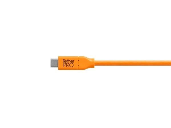 Tether Tools CUCA415-ORG, 4,6 m, USB C, USB A, USB 3.2 Gen 1 (3.1 Gen 1), Oranssi