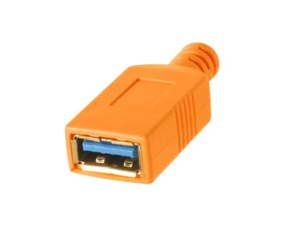 Tether Tools CUCA415-ORG, 4,6 m, USB C, USB A, USB 3.2 Gen 1 (3.1 Gen 1), Oranssi