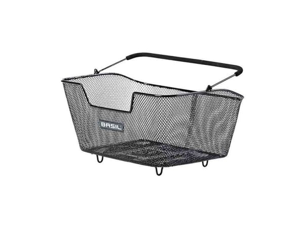 Basil Base M Multi System, Bakre, Sykkelkurv, Stål, Svart, 5 kg, 430 mm