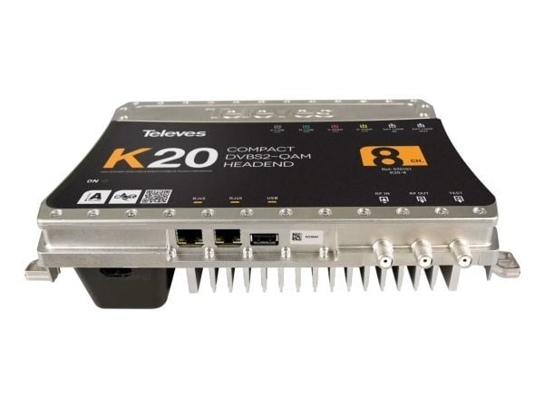 Televes K20, 950 - 2150 MHz, 49 - 84 dBµV, 75 O, 95 dBµV, 46 - 862 MHz, 8,28 MHz
