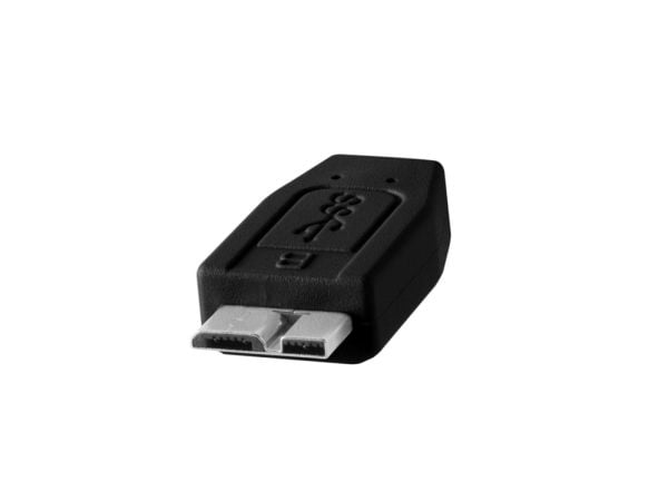 Tether Tools CUC3315-BLK, 4,6 m, USB C, Micro-USB B, USB 3.2 Gen 1 (3.1 Gen 1), 5000 Mbit/s, Musta