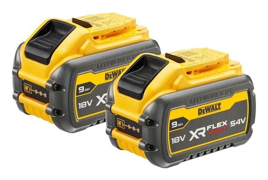 DeWALT DCB547X2-XJ, Batteri, 9 Ah, 54 V, DeWalt, Discharge overcurrent, Överhettning, Överbelastning, 2 styck