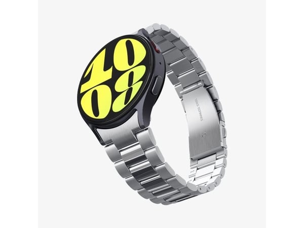 Spigen Modern Fit 316L, Band, Smartklokke, Sølv, Samsung, Galaxy Watch 7 (44mm), Rustfritt stål