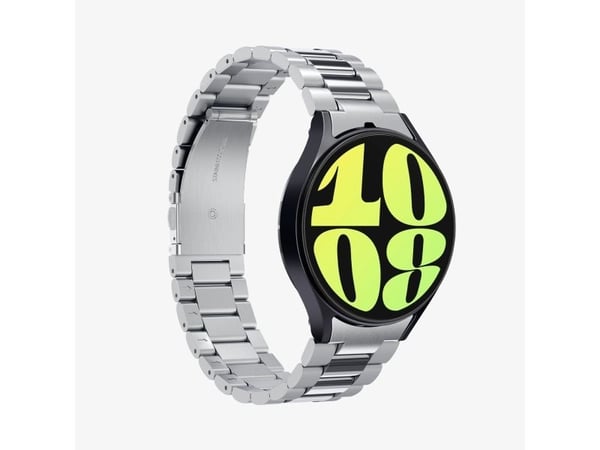 Spigen Modern Fit 316L, Band, Smartklokke, Sølv, Samsung, Galaxy Watch 7 (44mm), Rustfritt stål