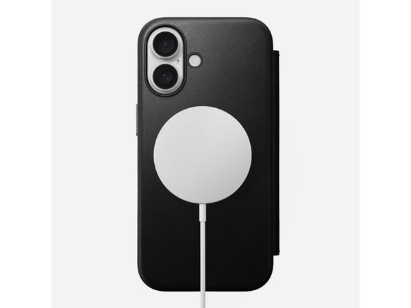 Nomad NM01684985, Folio-kotelo, Apple, iPhone 16, 15,5 cm (6.1"), musta