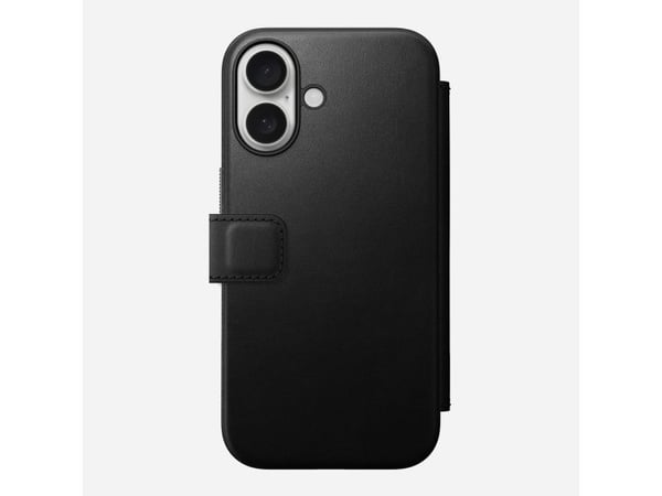 Nomad NM01684985, Folio-kotelo, Apple, iPhone 16, 15,5 cm (6.1"), musta