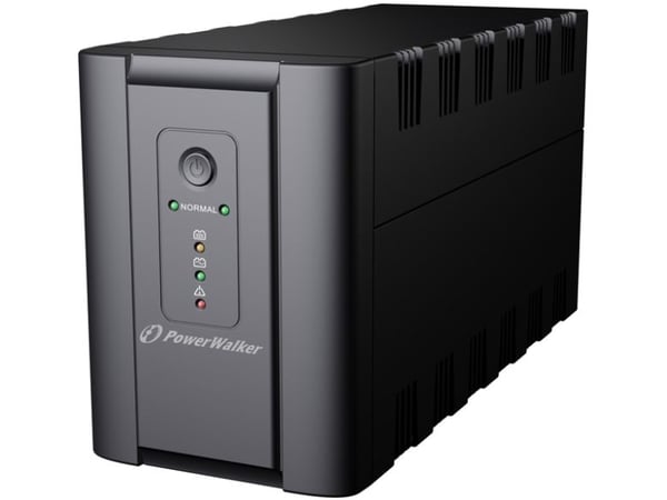 PowerWalker VI 1200 - UPS - AC 220/230/240 V - 600 Watt - 1200 VA - 7 At - USB - lähtöliitännät: 4 - musta