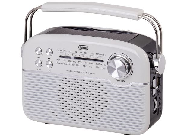 Trevi RA 7F50 BT, Personlig, Analog, AM, FM, SW, USB Type-C, Hvit, Monokromatisk