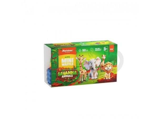 Mini vaffel - Animals Savanna 50 stykker