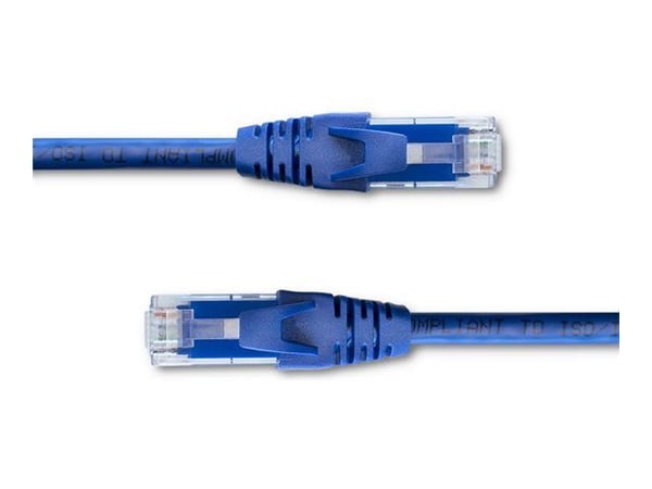 Qoltec - Koblingskabel - RJ-45 (hann) til RJ-45 (hann) - 3 m - UTP - CAT 6 - formstøpt, uten hindringer - blå