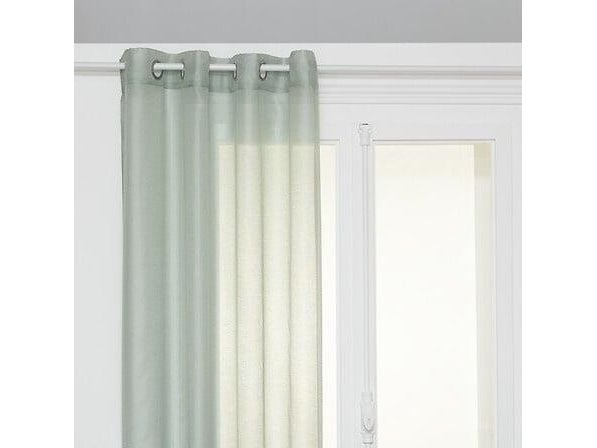 NET CURTAIN MOLY 135X240 RINGS CELADON D