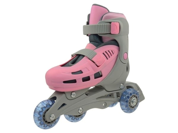 Undefined_V Inline Skate Triskate Sizexs 27-30 vaaleanpunainen