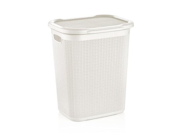 Tvättkorg 50L KNIT M-079 vit