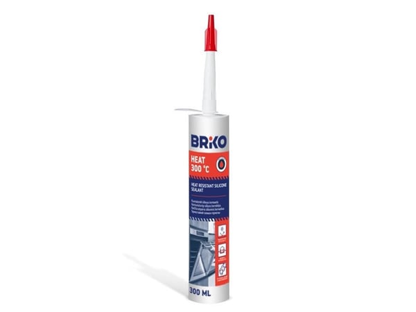Briko tetningsmasse BRIKO HEAT 300°C 300 ml