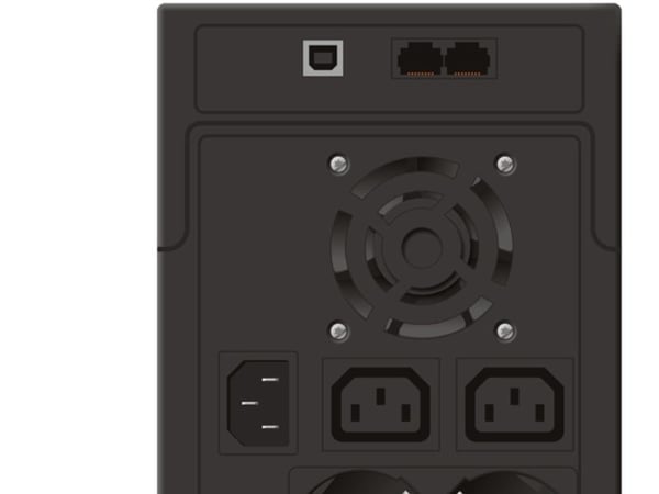 PowerWalker VI 2200 - UPS - AC 220/230/240 V - 1.2 kW - 2200 VA - 9 Ah - USB - utgangskontakter: 4 - svart