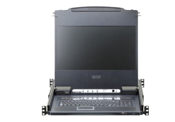 ATEN CL6708MW - KVM-konsoli KVM-kytkin - 8 porte - USB - 17.3" - rackversion - 1920 x 1080 Full HD (1080p) @ 60 Hz - 300 cd/m² - 650:1 - 8 ms - DVI...