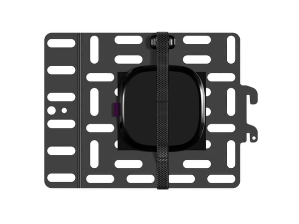 Sanus SASP1 Streaming Device Panel - Monteringskomponent (monteringsplate) - for nettverksmediaspiller - svart - bak flatpanel