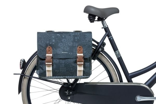 Basil Boheme, Bakre, Sykkelveske, Polyester, Blå, 35 l, 10 kg