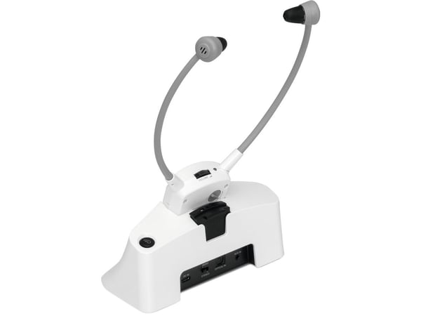 TechniSat StereoMan ISI 3, Ledning & Trådløs, 61 g, Hodesett, Hvit
