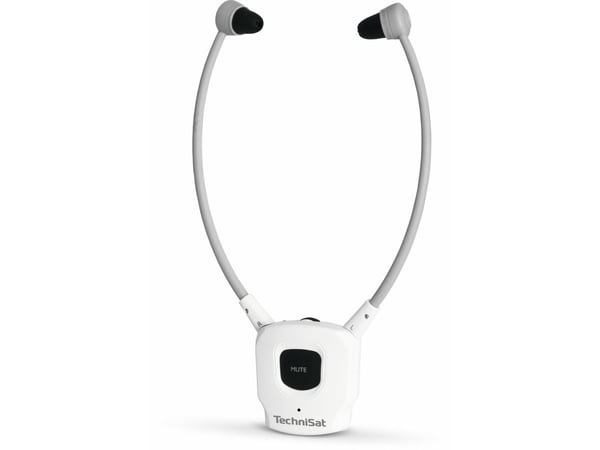 TechniSat StereoMan ISI 3, Ledning & Trådløs, 61 g, Hodesett, Hvit