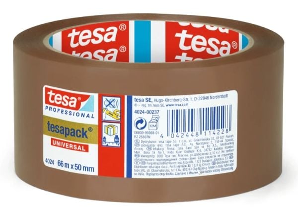 tesa UNIVERSAL 04024-00237-04 Pakkebånd tesapack® 4024 Brun (L x B) 66 m x 50 mm 1 stk