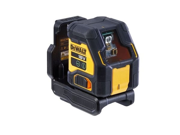 DeWALT DCLE34021N-XJ, 55 m, 0,3 mm/m, 100 m, Linjalaser, musta, Keltainen, Akku