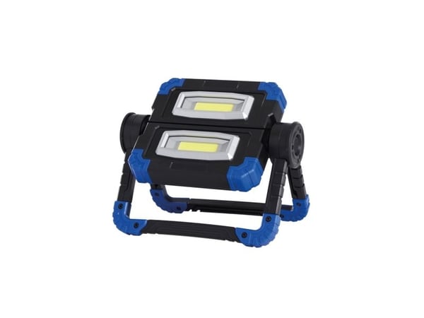 RealPower 463617, 10 W, LED, 2 ampuller, IPX2, Sort, Blå, Flood work light