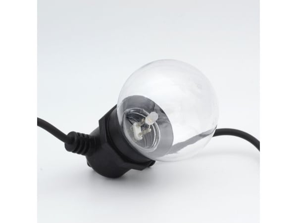 RealPower 463614, 12 Lampe(r), LED, Varm hvit, 2200 K, Innendørs/utendørs, Svart