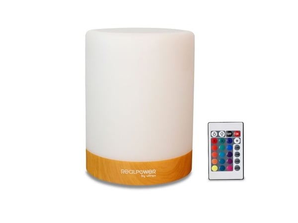 RealPower 463601, Stemningsbelysning, Hvit, Flerfarget, LED, Batteri, 96 mm