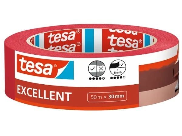 TESA PRO 74662 STRONG, Maskeringstejp för målning, Polyeten, Svart, Metall, PVC, Trä, Slät, Gummibaserad